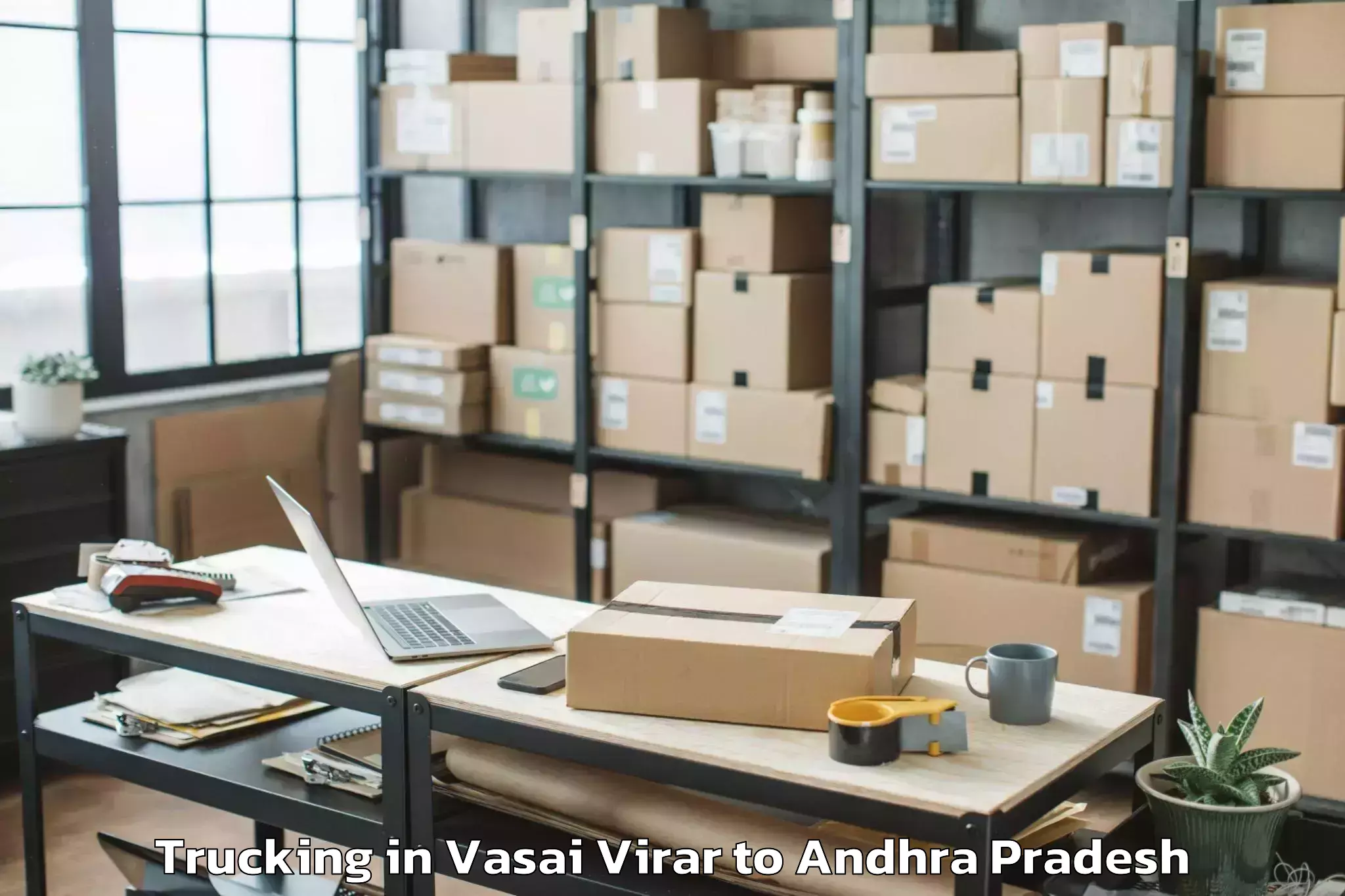 Top Vasai Virar to Vijayawada Trucking Available